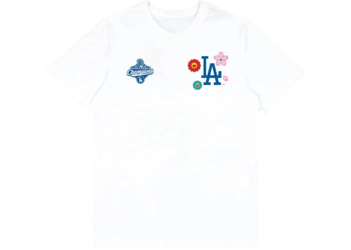 Takashi Murakami Fanatics x Los Angeles Dodgers World Series 2025 Champs T-Shirt White - Clothing - Mens - Jawns on Fire Sneakers & Shoes