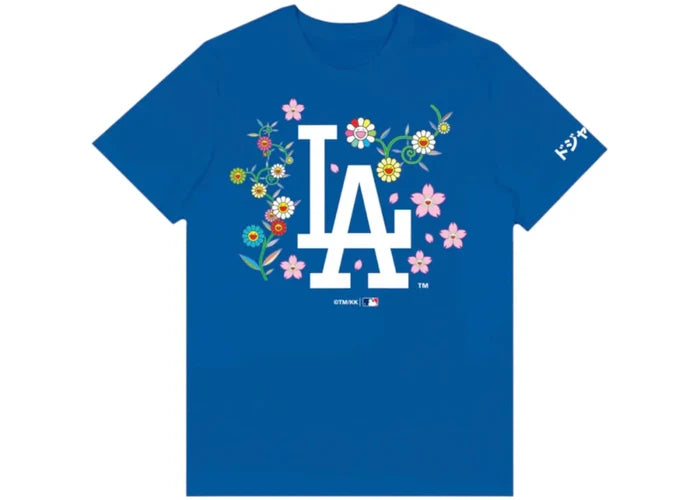Takashi Murakami x Dodgers T-shirt Blue - Clothing - Mens - Jawns on Fire Sneakers & Shoes