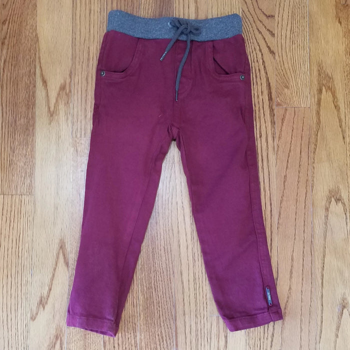 Up Baby Boys Maroon Pant