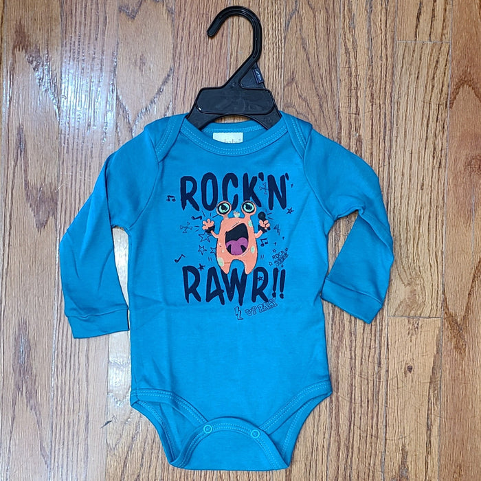 Up Baby Rock 'n Rawr Monster Onesie