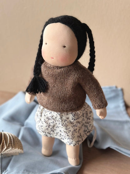 Waldorf Doll - Ayu - Black