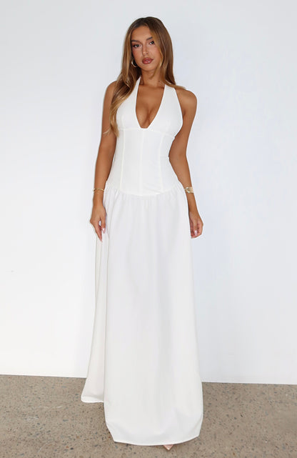Say You Love Maxi Dress White