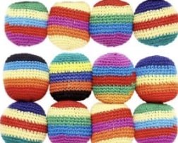Z Classic Hacky Sack Footbag Multi Colored Stripe - Footbags - Jawns on Fire Sneakers & Shoes